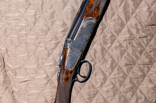 RSP - Sideplated, O/U, Deep Ornamental Vine Engraving, 20ga. 28" Barrels with Screw-in Choke Tubes. #94380