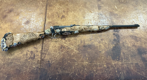 A UNIQUE DANISH MYTH AND LEGEND HIGH ART THEMED .303 BOLT-ACTION ORNAMENTAL RIFLE #99010