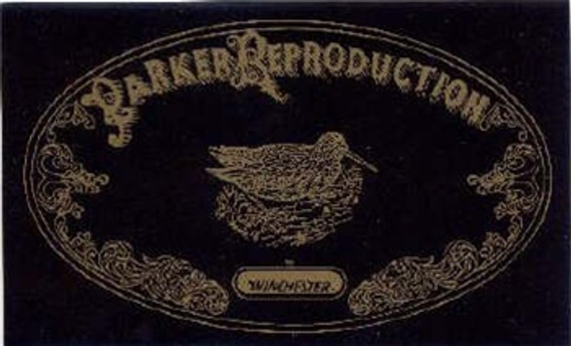 Parker Reproduction Paper Trade Label