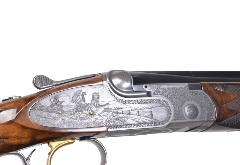 A10 - O/U Sidelock, Platinum Quail, ,410ga. 28" Barrels Choked F/F.