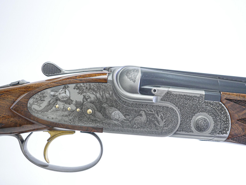 A10 - O/U Sidelock, Platinum Pheasant, 20ga. 30" Barrels with Factory Screw-in Choke Tubes. #24829