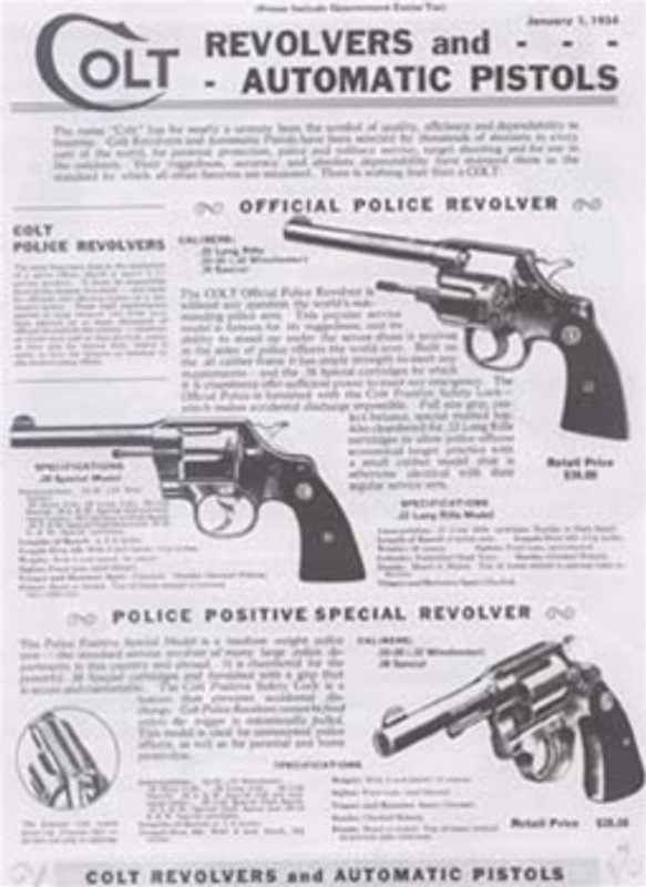 Colt 1934 Gun Company Catalog