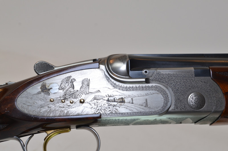 A10 - O/U Sidelock, Platinum Quail & Duck, 12ga. 28" Barrels with Screw-in Choke Tubes. #24877