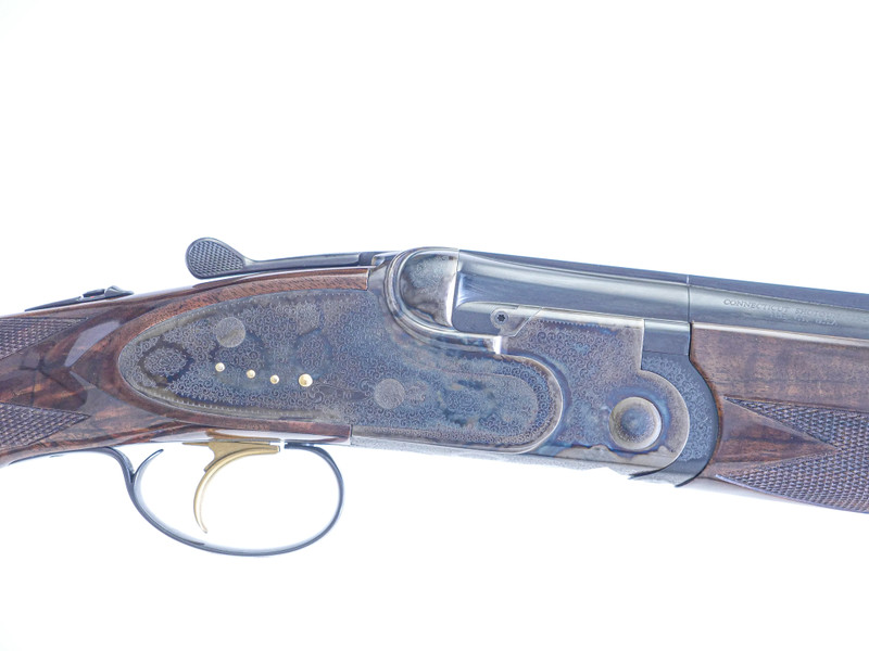 A10 - O/U Sidelock, Rose & Scroll, 12ga. 28â€ Barrels with Screw-in Choke Tubes. #34184