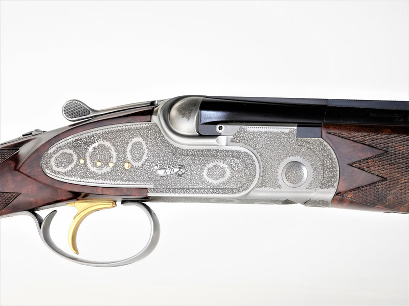 A10 - O/U Sidelock, Rose & Scroll, 28ga. 30" Barrels with Screw-in Choke Tubes. #36028