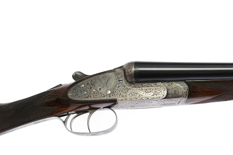 Charles Hellis & Sons - SxS, 12ga. 28" Barrels Choked IC/F. #76226