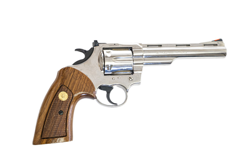 Colt - Trooper Mark V, Nickel Finish, .357 Magnum. 6" Barrel. #80824