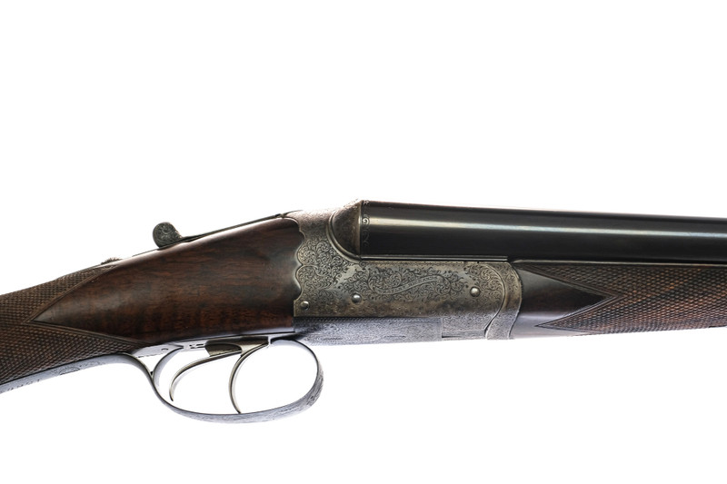 Westley Richards - Scalloped Frame, SxS, Boxlock Ejector, 16ga. 30" Barrels Choked F/F. #79263