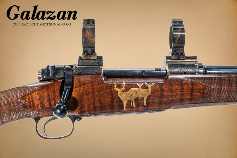 GALAZAN - Custom Bolt Action Rifle, 400 H&H Magnum, 24” Barrel. #82247