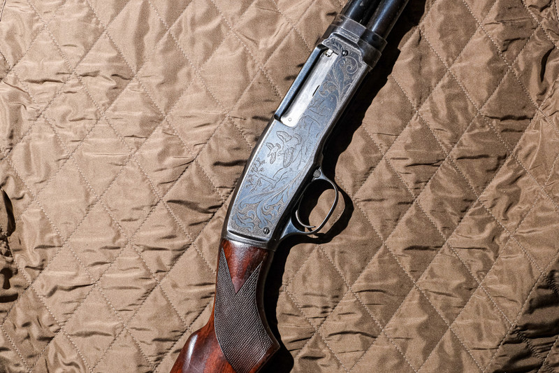 Winchester - Model 42, Game Scene Engraving, .410. 26" Barrels Choked CYLINDER. #93850