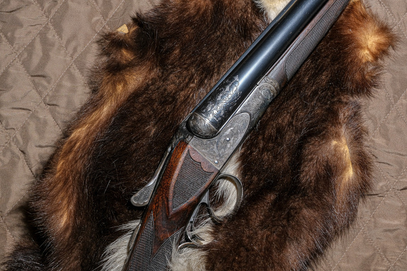 A.H. Fox - XE Grade, SxS, VERY RARE & UNUSUAL Philadelphia Gun, 16ga. 30" Factory Chromox Steel Barrels Choked M/F.  #93845