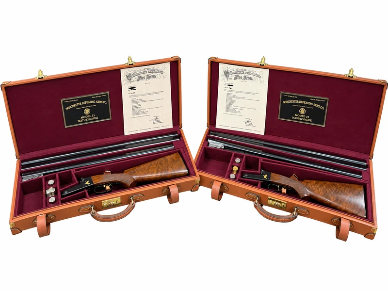 WINCHESTER MODEL 21 12/12 Matched Pair Factory Two Barrel Sets – Matching pair of guns 12ga. 28” WS1/WS2 and 30” F/F