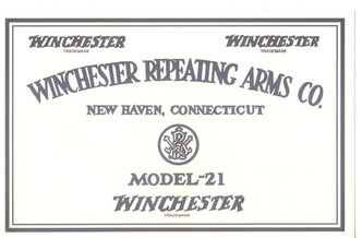 Winchester 21 Trade Label