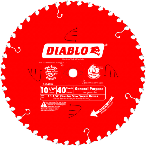 10‑1/4 in. x 40 Tooth General Purpose Beam Saw Blade