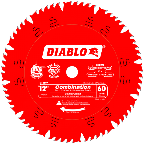 12 in. x 60 Tooth Combination Saw Blade