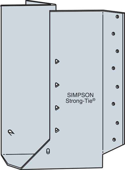 Simpson Strong-Tie SUR414 - 4 x 14-Inch Joist Hanger Skewed Right