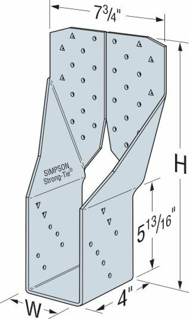 THGQ/THGQH/HTHGQ Girder Hangers for SCL or Truss Girders Attached to Truss