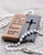 Living Word / Exodus 14:13 / Mens / Walnut Hardwood and Black Granite Resin / Dog Tag Necklace