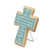 Children's Prayer Cross / Aaronic Blessing / Sky Mist Blue / Side view