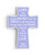 Wall Art Children's Prayer Cross with Aaronic Blessing / Lavender Dream Color / Front View