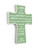 Wall Art Children's Prayer Cross with Aaronic Blessing / Meadow Mist Green Color