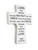 Wall Art Children's Prayer Cross with Aaronic Blessing / Winter White Color