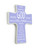 Wall Art Children's Prayer Cross with Genesis 1 Poem / Lavender Dream Color