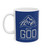 Blue Christian Coffee Mug that features  Psalm 90:2 with a mountain graphic. Blue Christian Coffee Mug that features  Psalm 90:2 with a mountain graphic.