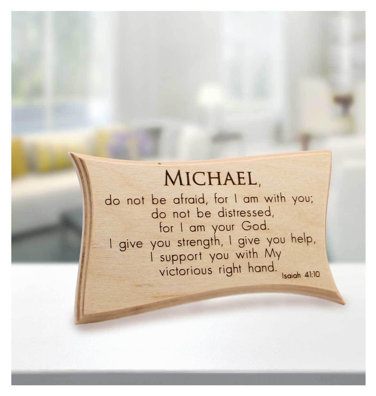 Personalized Christian prayer from Isaiah 41:10 to Michael
