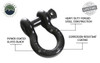 Recovery Shackle 3/4 Inch 4.75 Ton Steel Gloss Black