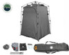 Portable Shower and Privacy Room Retractable Floor, Amenity Pouches 5x7 Foot Quick Set Up Overland Vehicle Systems