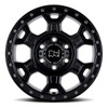 Porsche Cayenne Black Rhino Midhill Wheel - 17x8 - Matt Black w/ Gunmetal Bolts