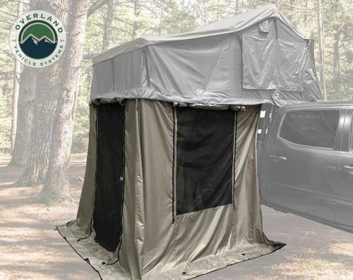 Nomadic 2 Roof Top Tent Annex Green Base With Black Floor & Travel Cover