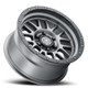 Icon Alloys Apha Ford Bronco Wheel - Titanium - 18 x 8.5 / 6 x 5.5 / 0MM / 4.75" BS
