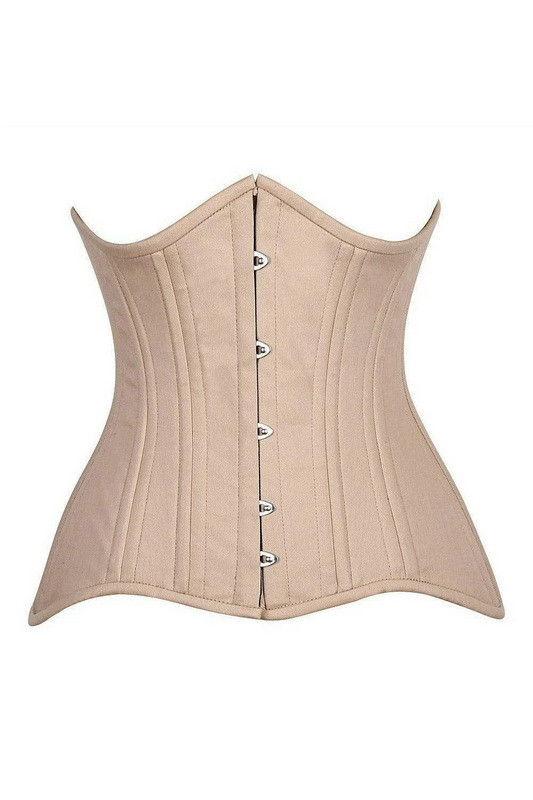 Steel Boned Waist Cincher Satin Wasp Cincher Short Underbust Shaper Corset C8419