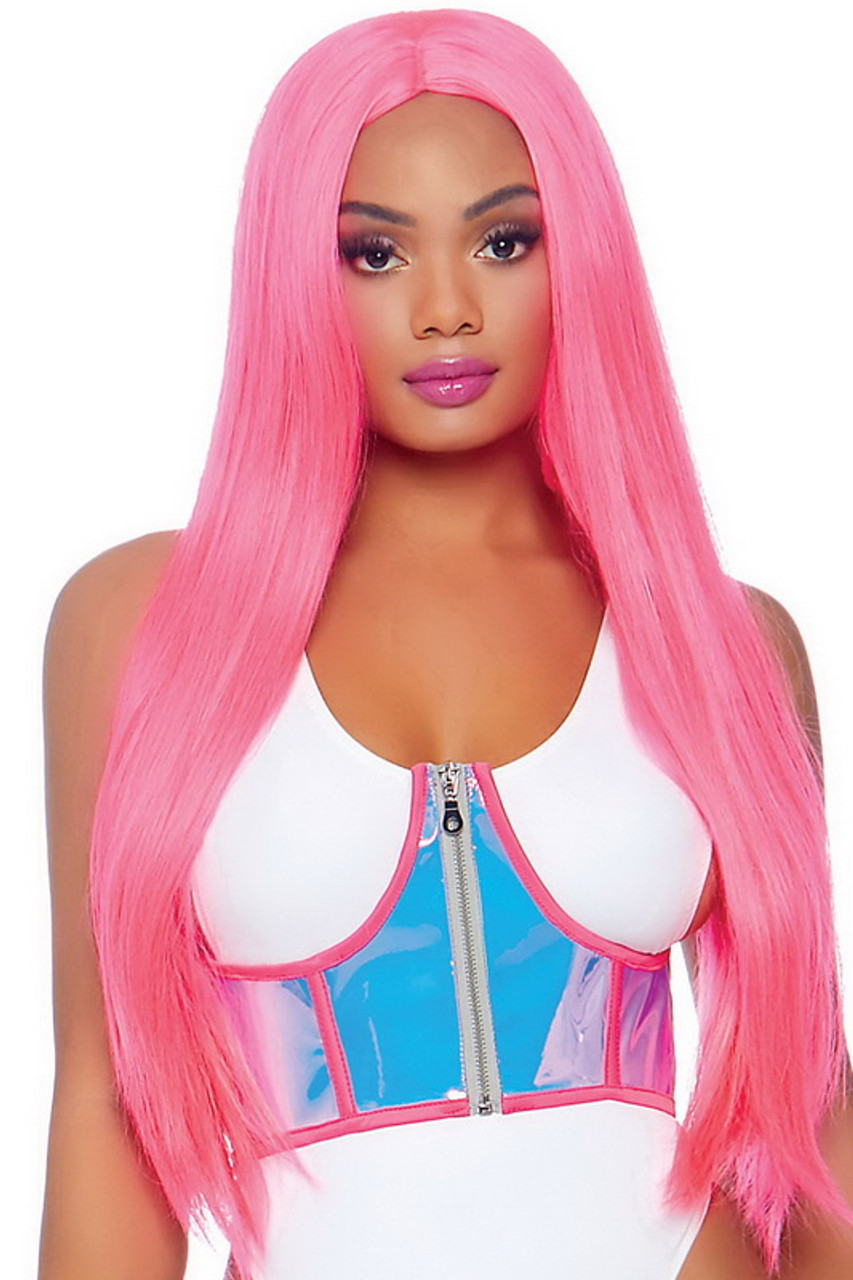 Holographic Vinyl Underbust Corset Spicy Lingerie 