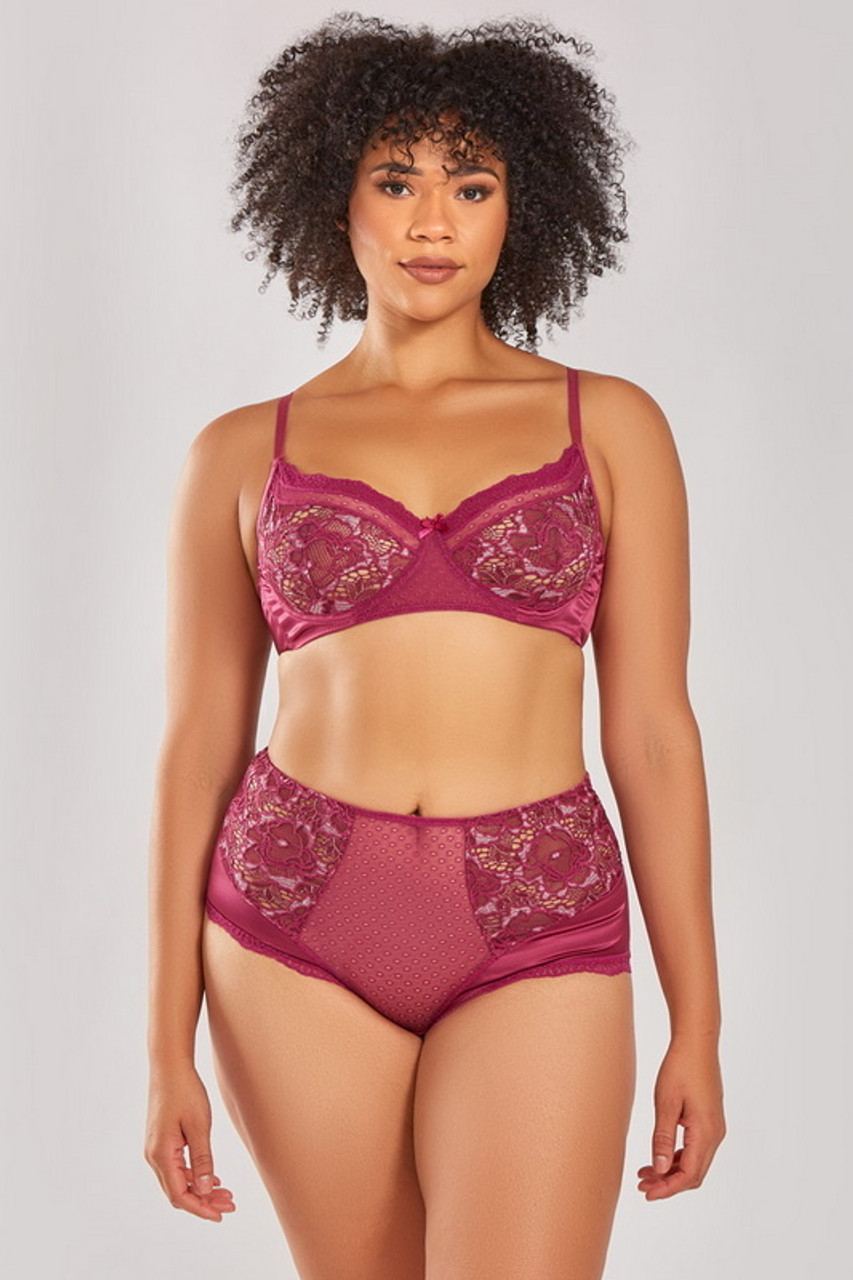 bow red lace underwear bra set - The Little Connection