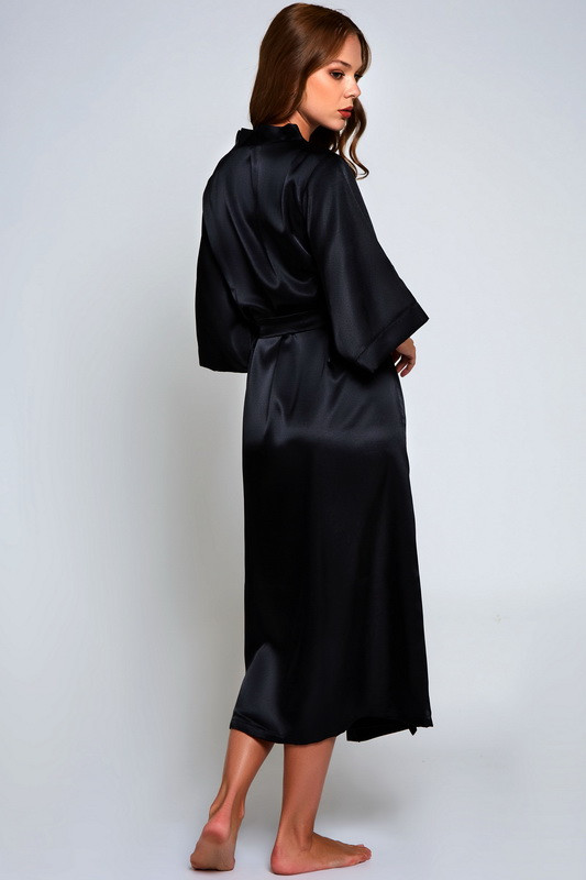 Long Satin Victoria Robe - Spicy Lingerie