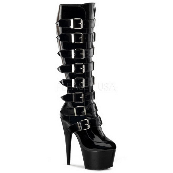 Pleaser - ADORE-2043 8 / Black Patent/Black