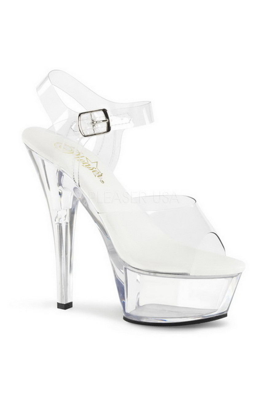 Cinderella Heels : Ankle Strap Glass Heels