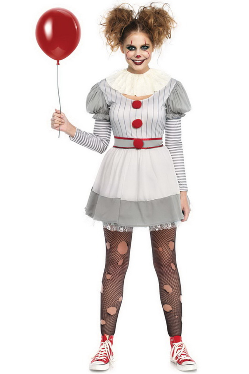 Creepy Clown Halloween Costume- Spicy Lingerie