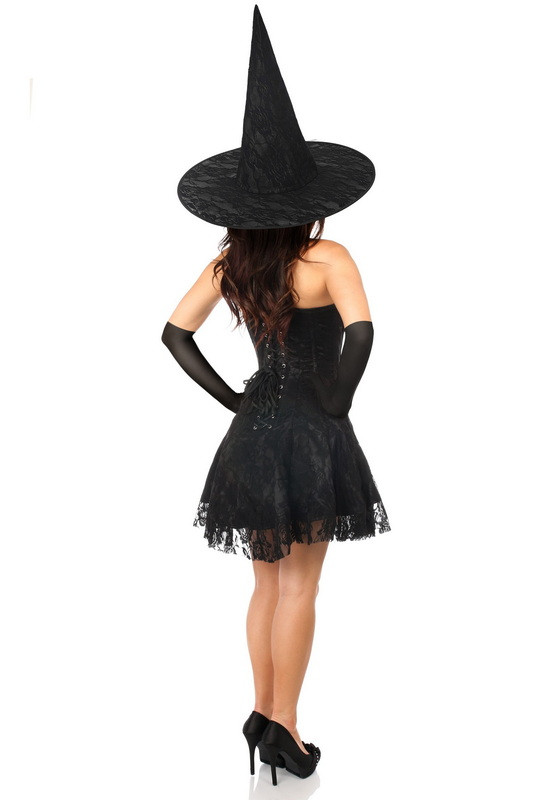 Lavish 3 PC Evil Witch Corset Costume