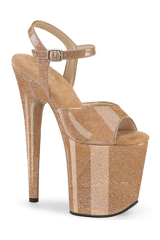 GlimmerRise Strapped Platform Heeled Sandal