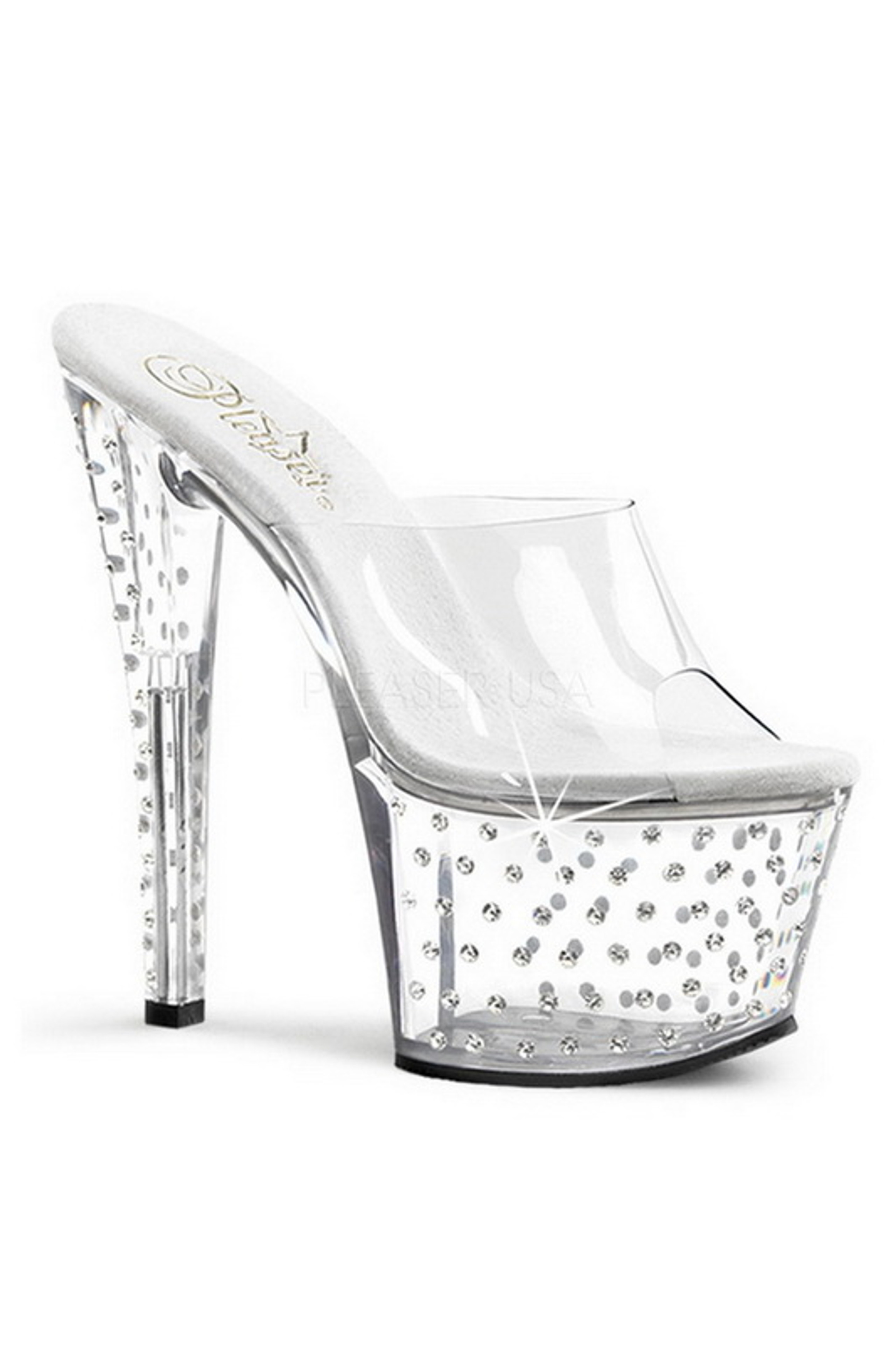 Clear Stiletto Mini Platform Heel- Spicy Lingerie