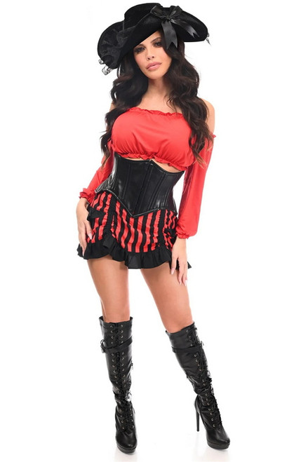 Plus Size Top Drawer Pirate Lady Corset Halloween Costume