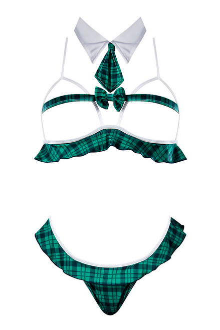 Plus Size Teal Private Lessons School Girl Costume
