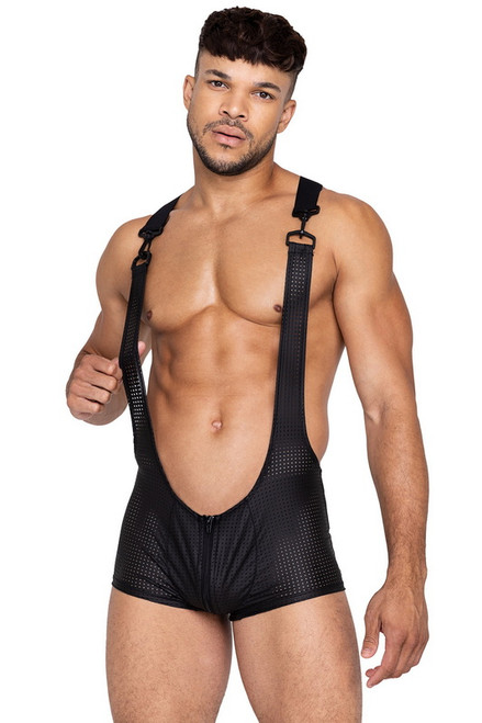 Men's Black Spandex Master Singlet
