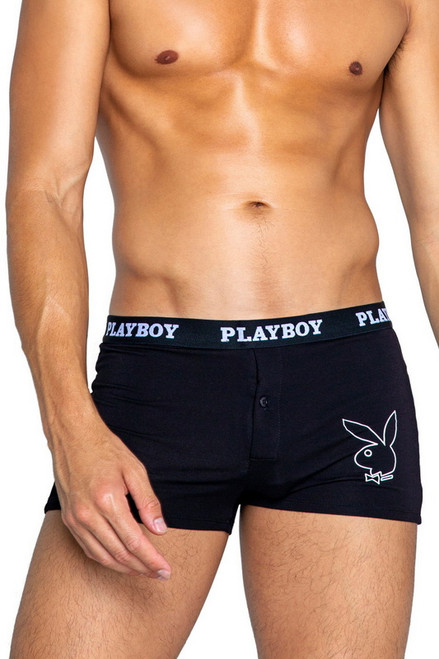 Black Playboy Tuxedo Modal Boxer Briefs