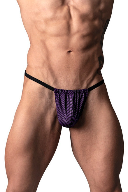 Men's Purple Zig Zaddy Posing Strap