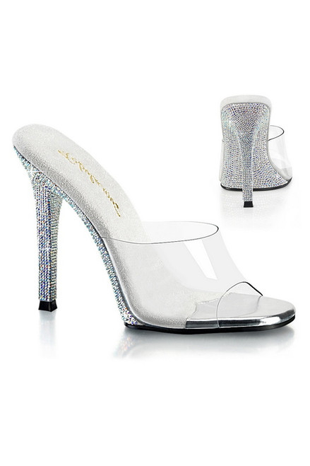 4 1/2" Rhinestone Embellished Heel Slide